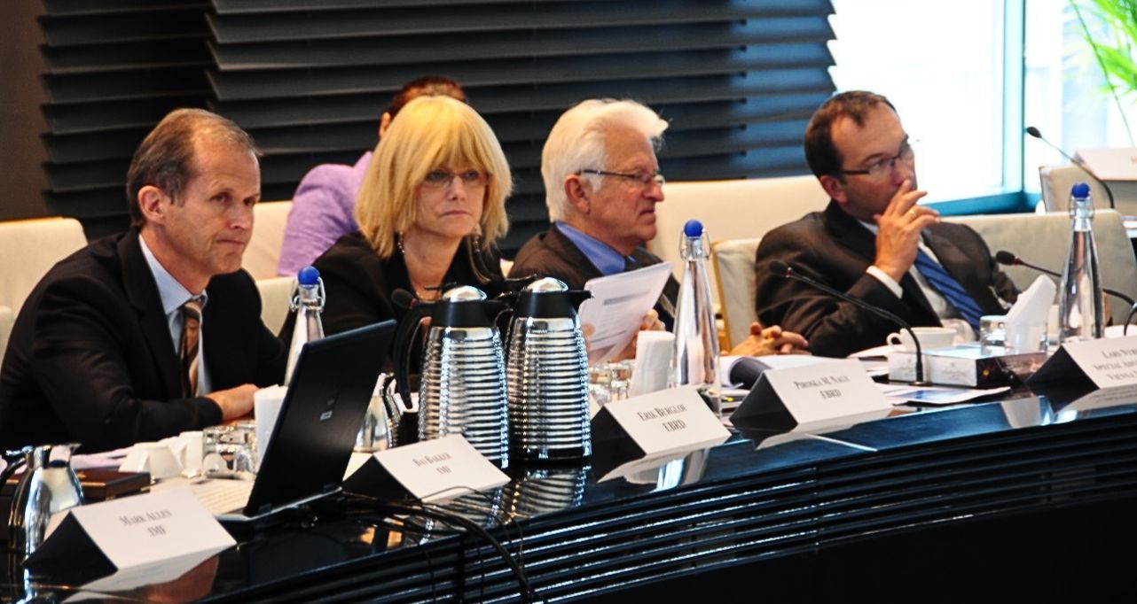 Erik Berglöf and Piroska Nagy Mohacsi 
