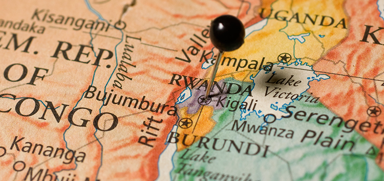 Section of African map