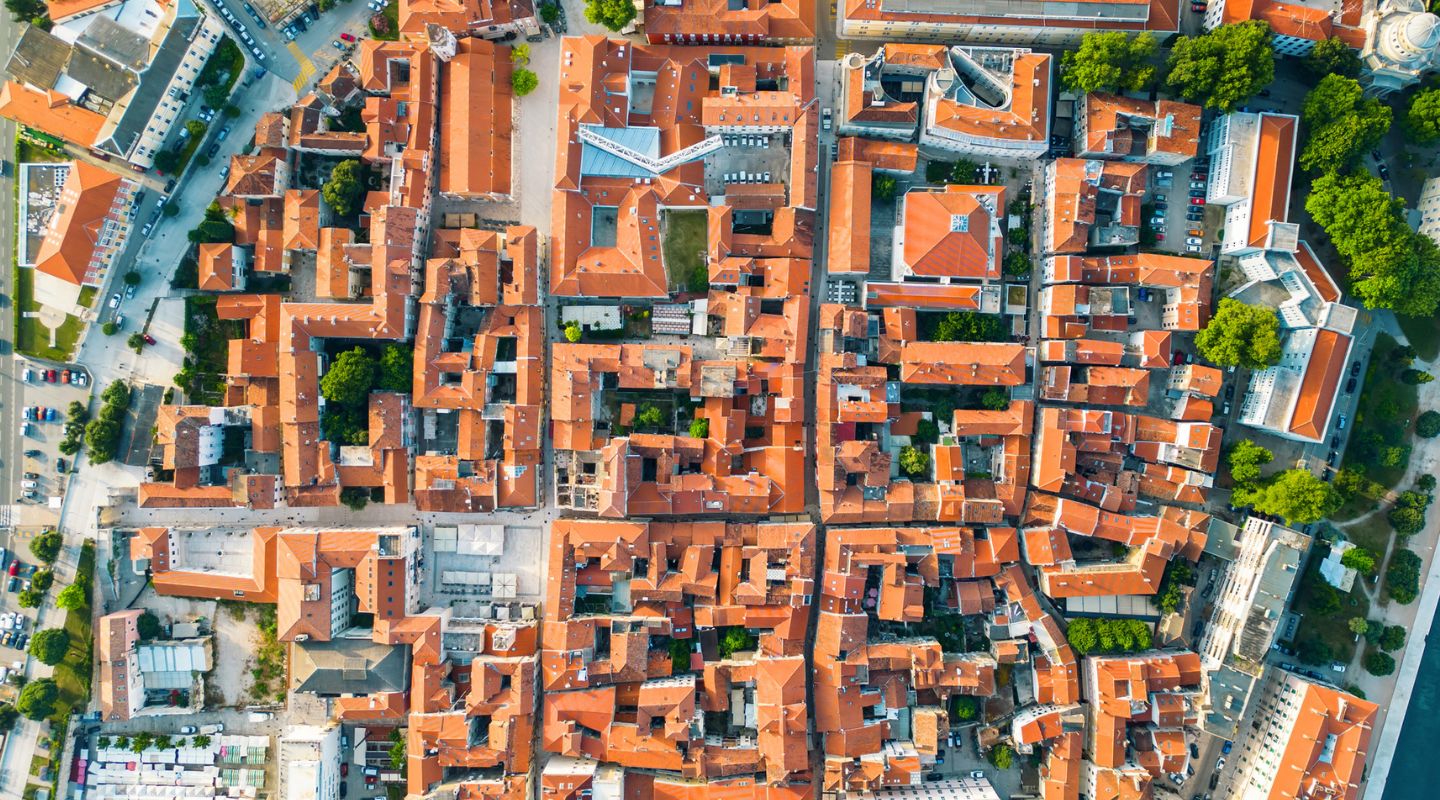 Drone view of Croatia