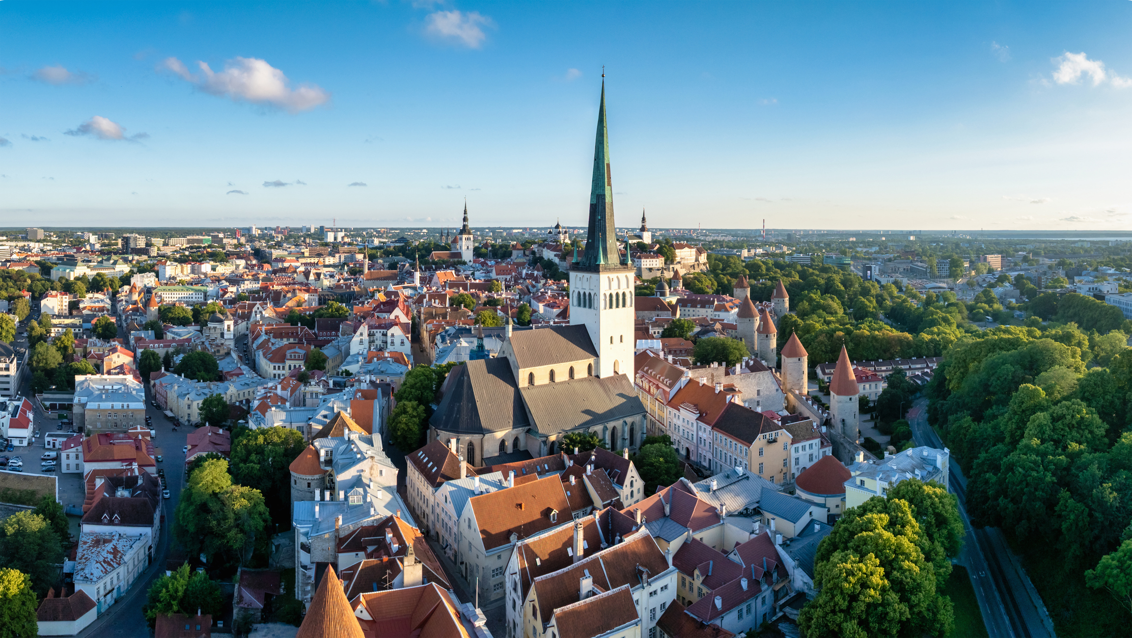 Panoramic view of Tallinn, Estonia