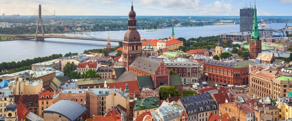 Aerial view of Riga