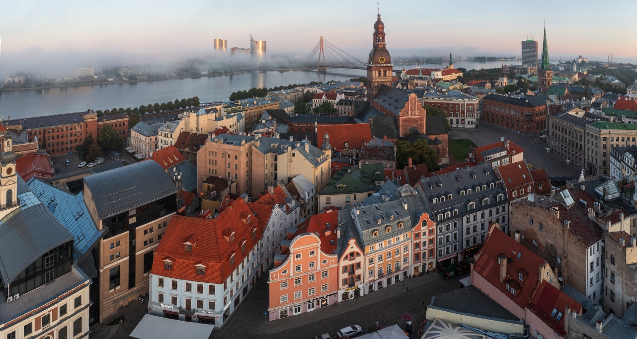 Panoramic view of Riga, Latvia
