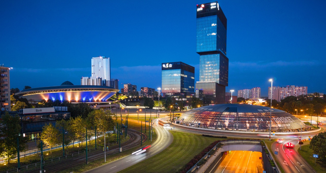 Panoramic view of Katowice