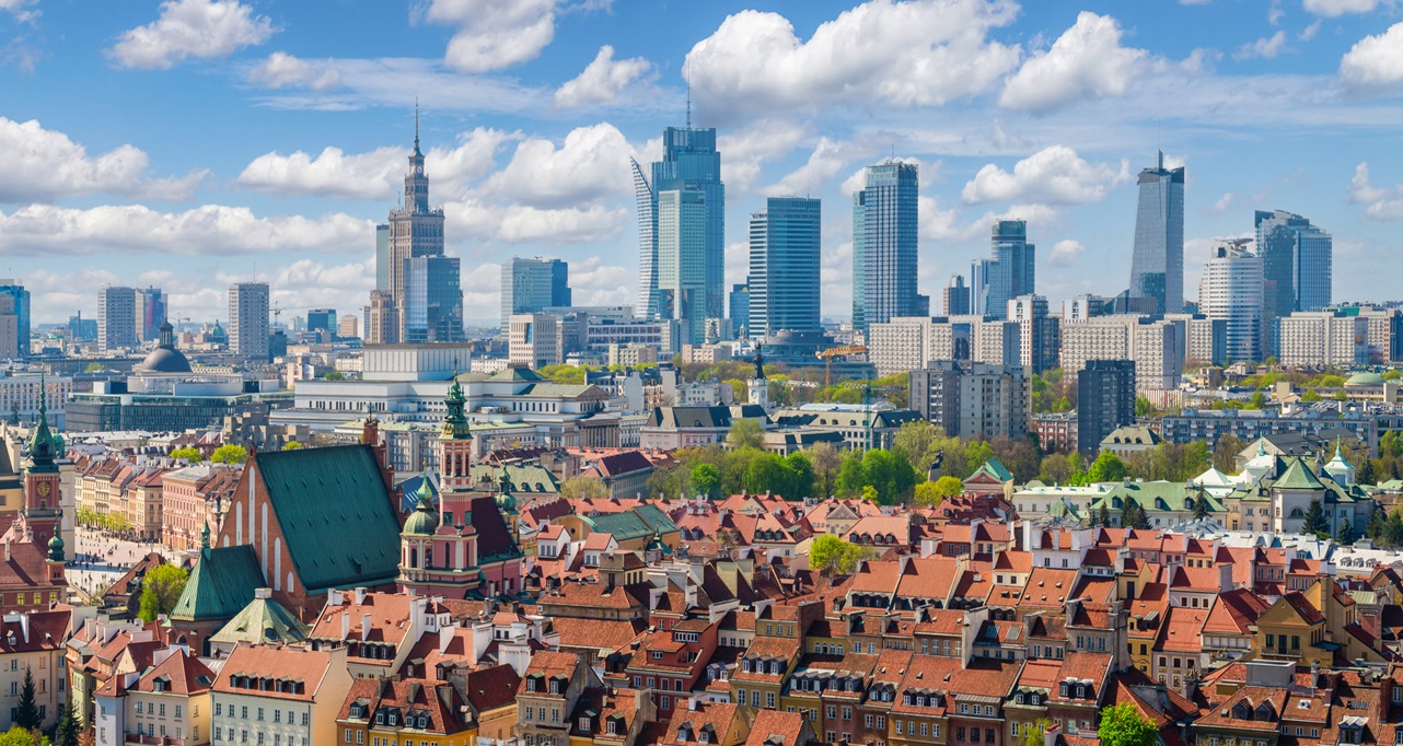 Warsaw city view