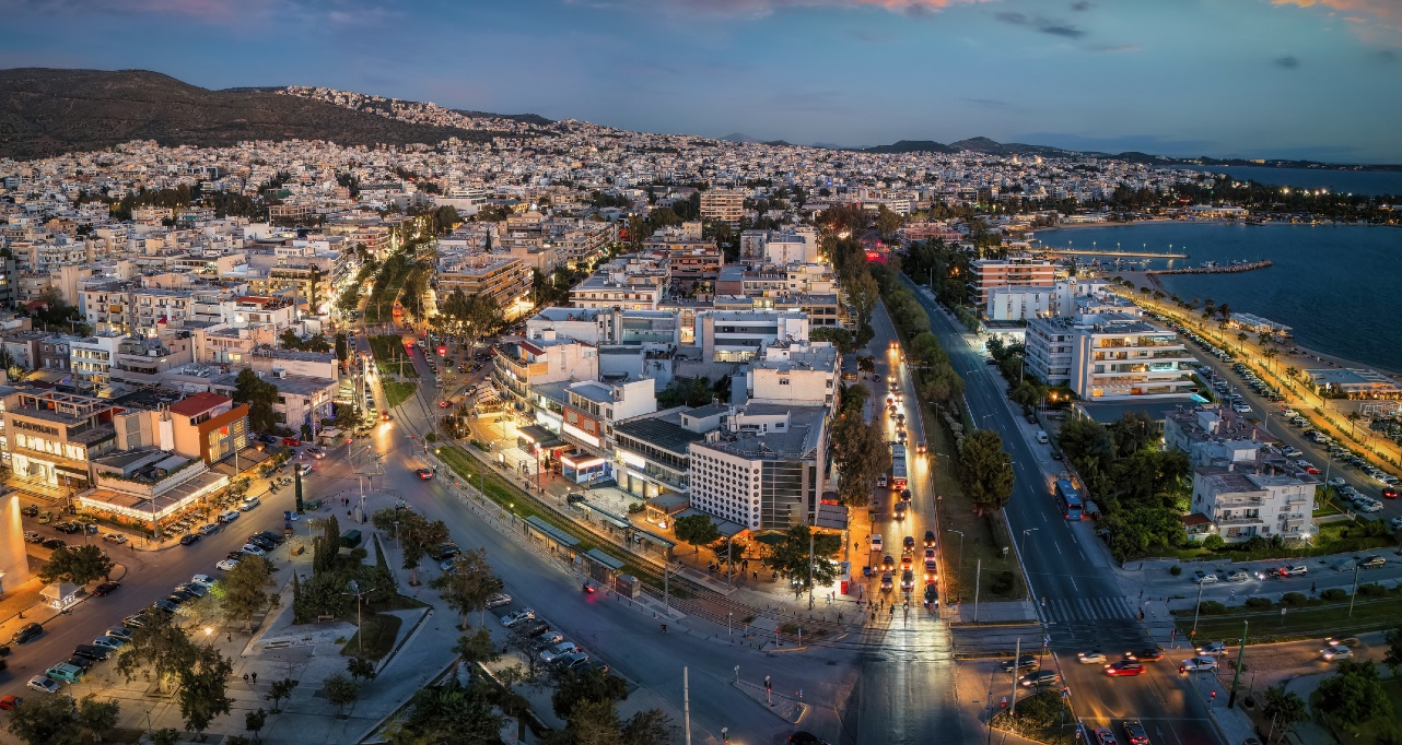 Aerial view of Athens, Greece