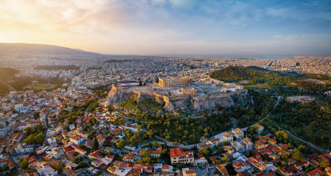Panoramic view of Athens