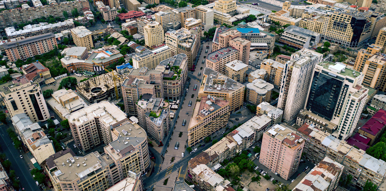 Yerevan aerial view