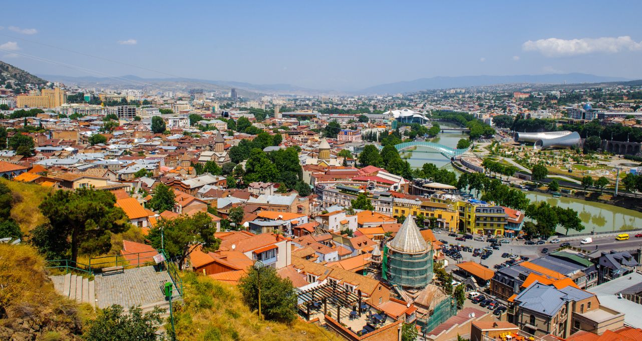 Tbilisi aerial view 