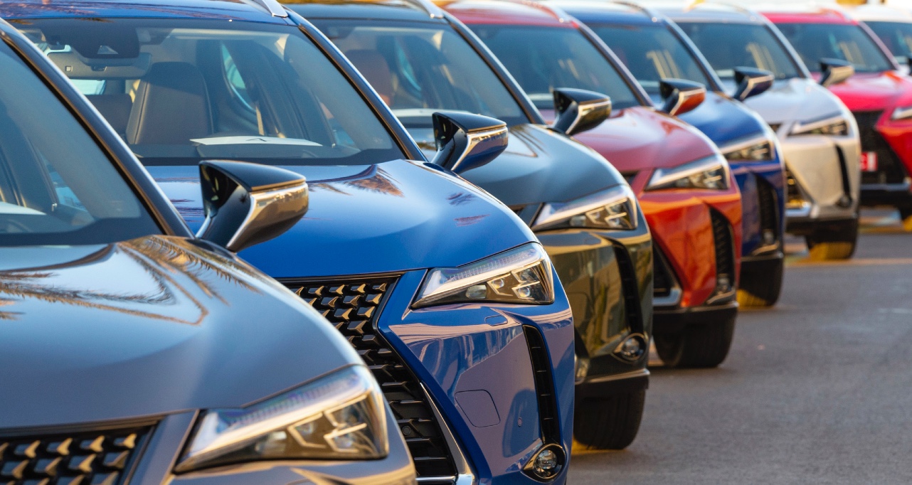 SUV cars on a parking