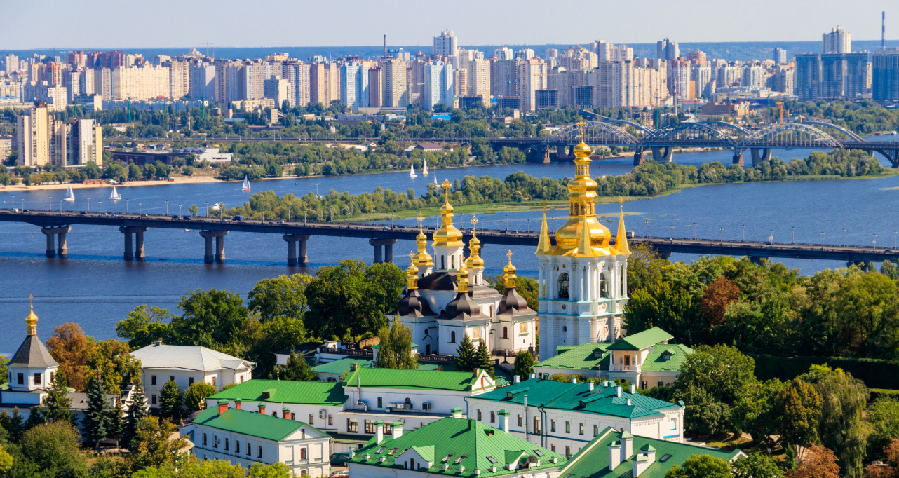 Panoramic view of Kiev