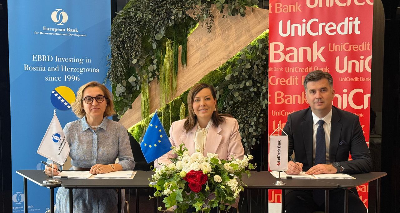 Signing, €10 million loan to UniCredit Bank Mostar under EU‑backed Go Digital programme 