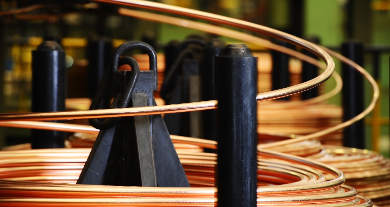 Coiled copper