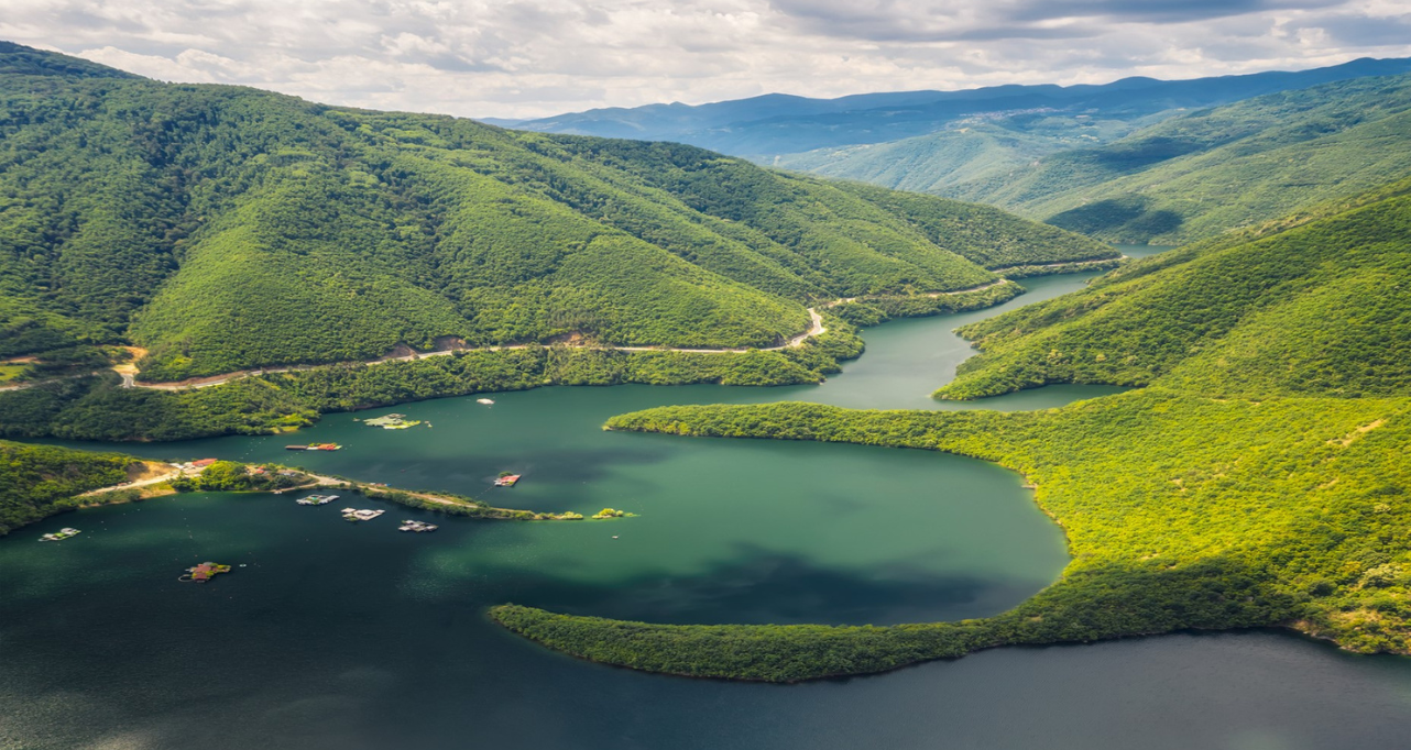 Aerial view in Bulgaria