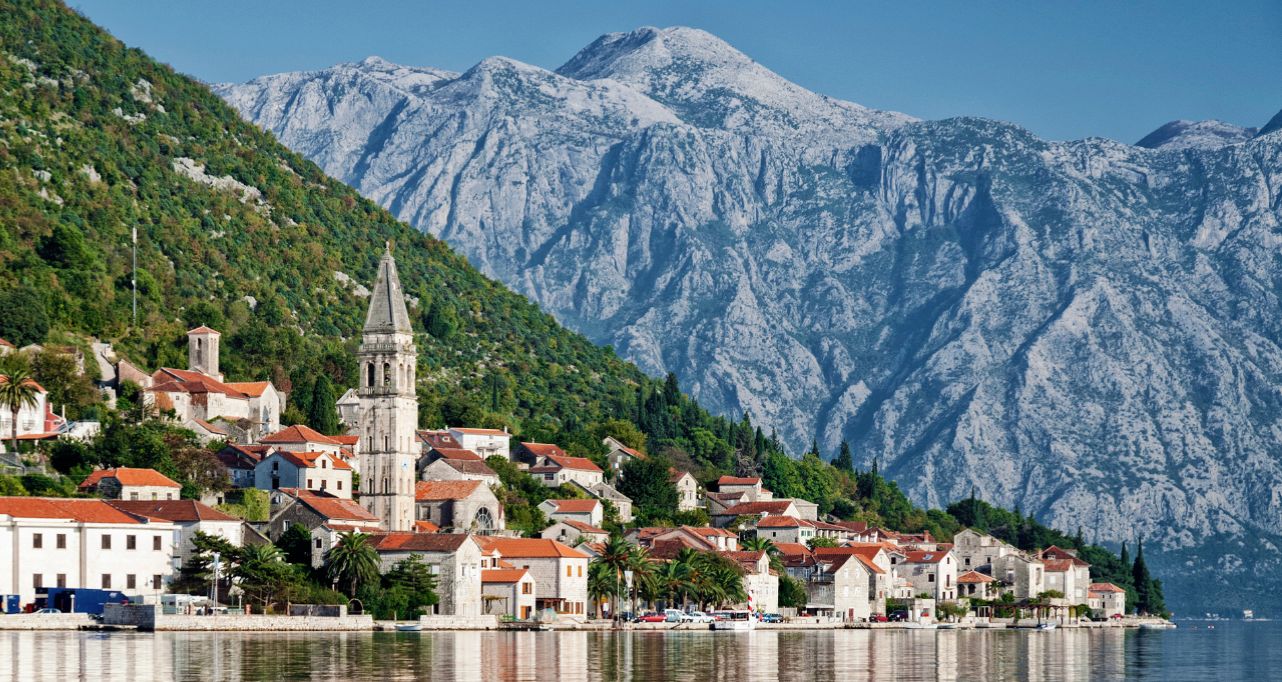 Montenegro mountain and lake view 