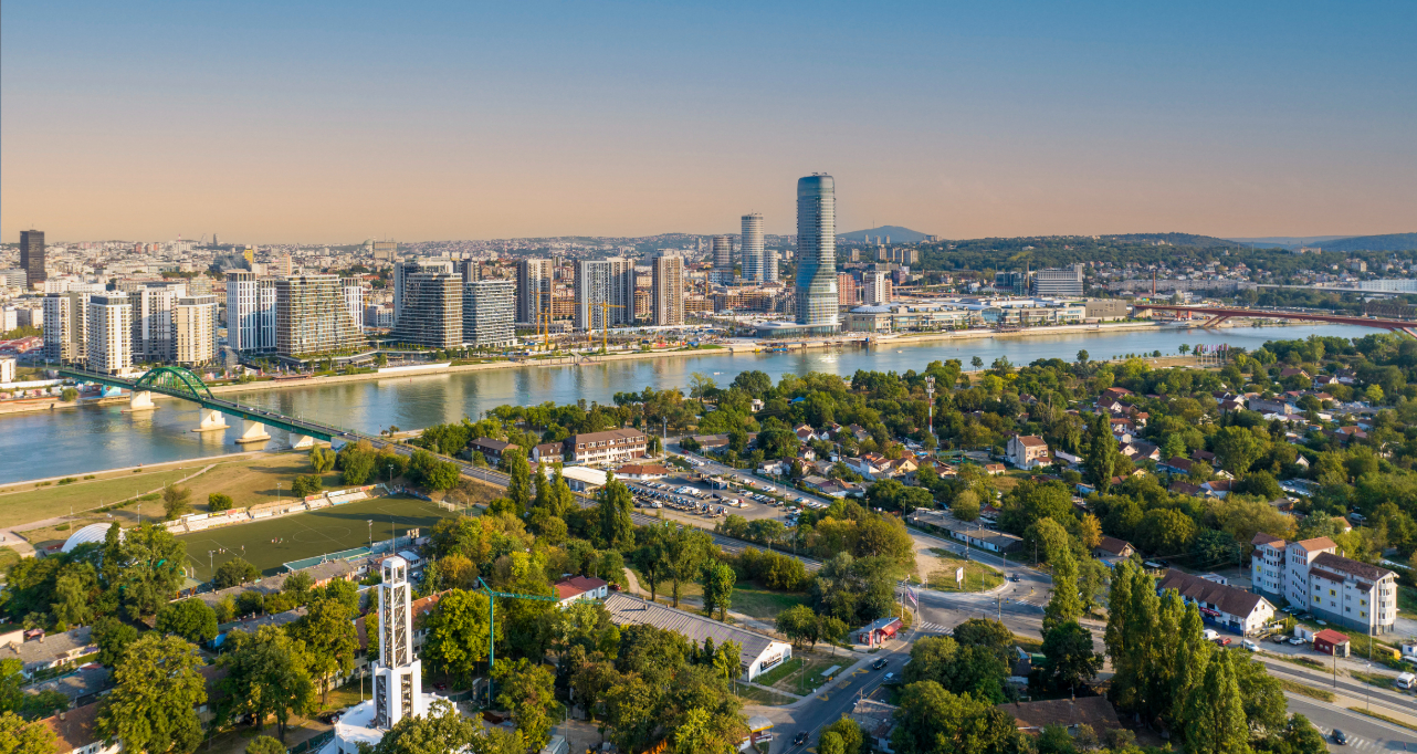 Panoramic view of Belgrade 