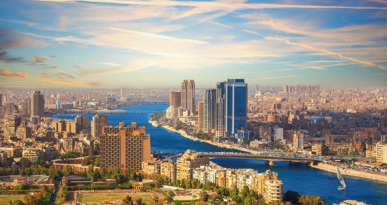 Aerial view of Cairo