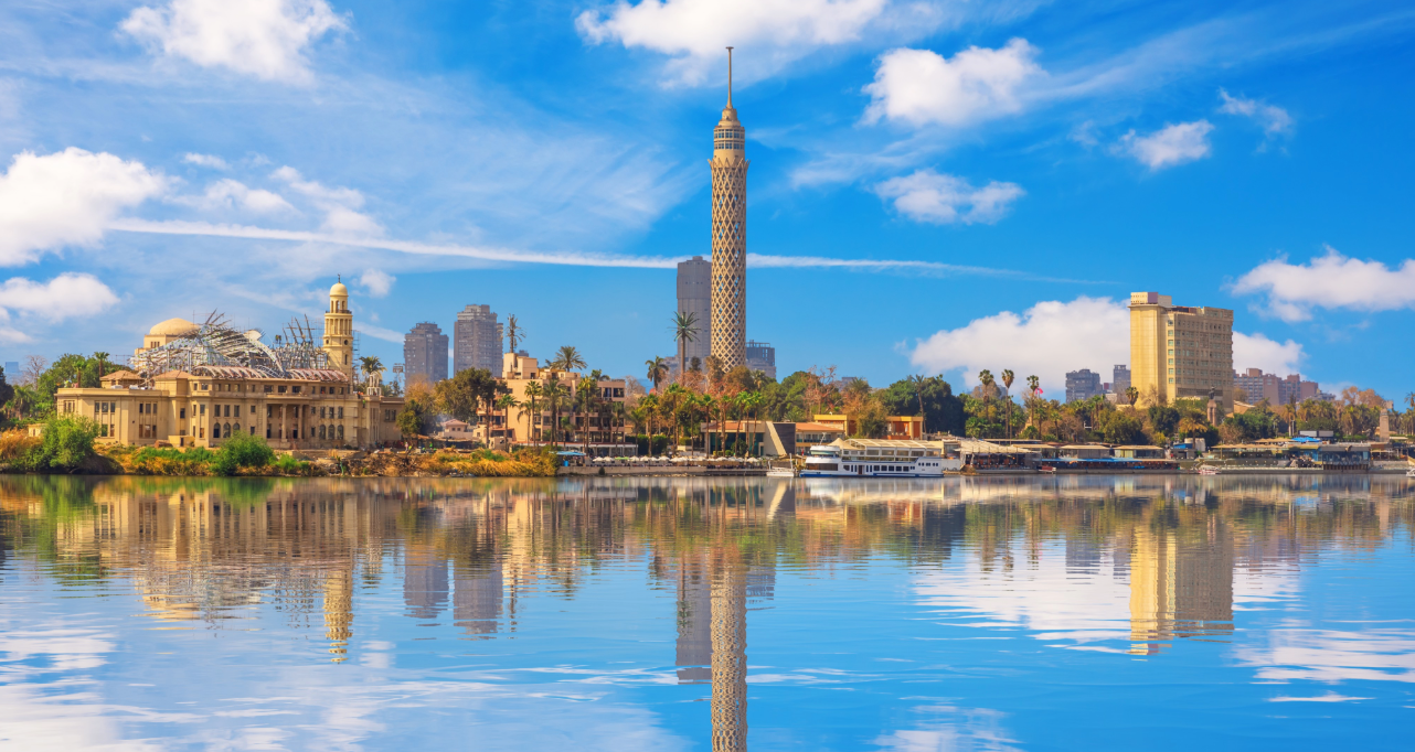 Egypt reflected view