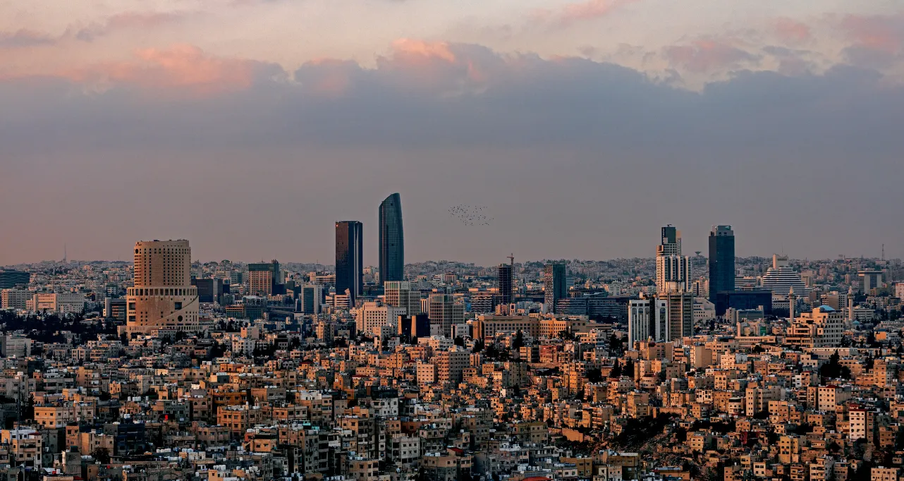 Panoramic view of Amman, Jordan