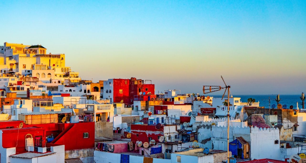 Residences scene in Tangier, Morocco