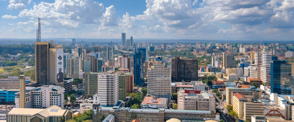 aerial view of Nairobi