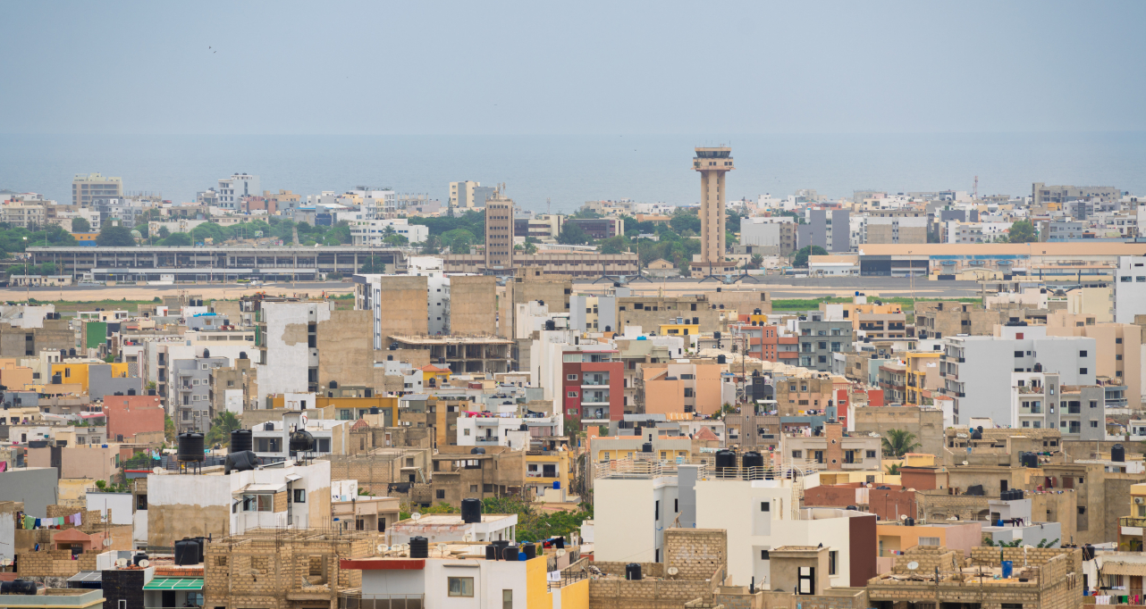 Aerial view of Dakar