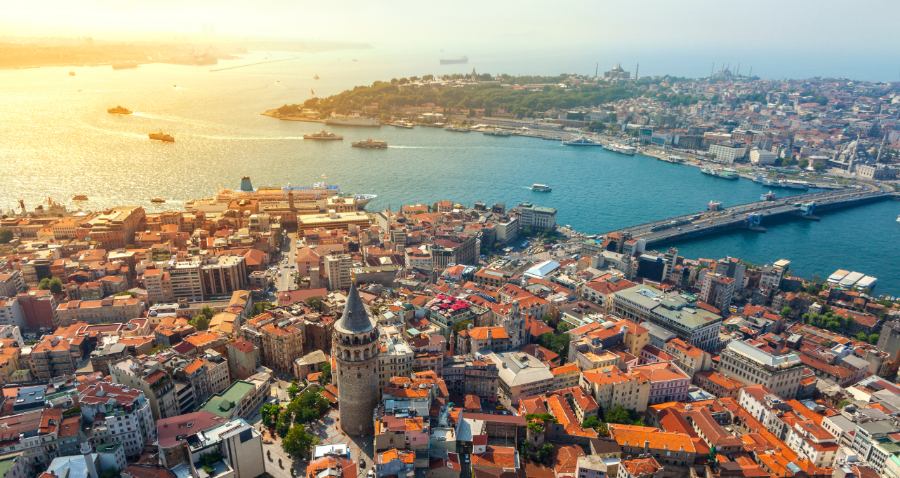 Aerial view of Istanbul