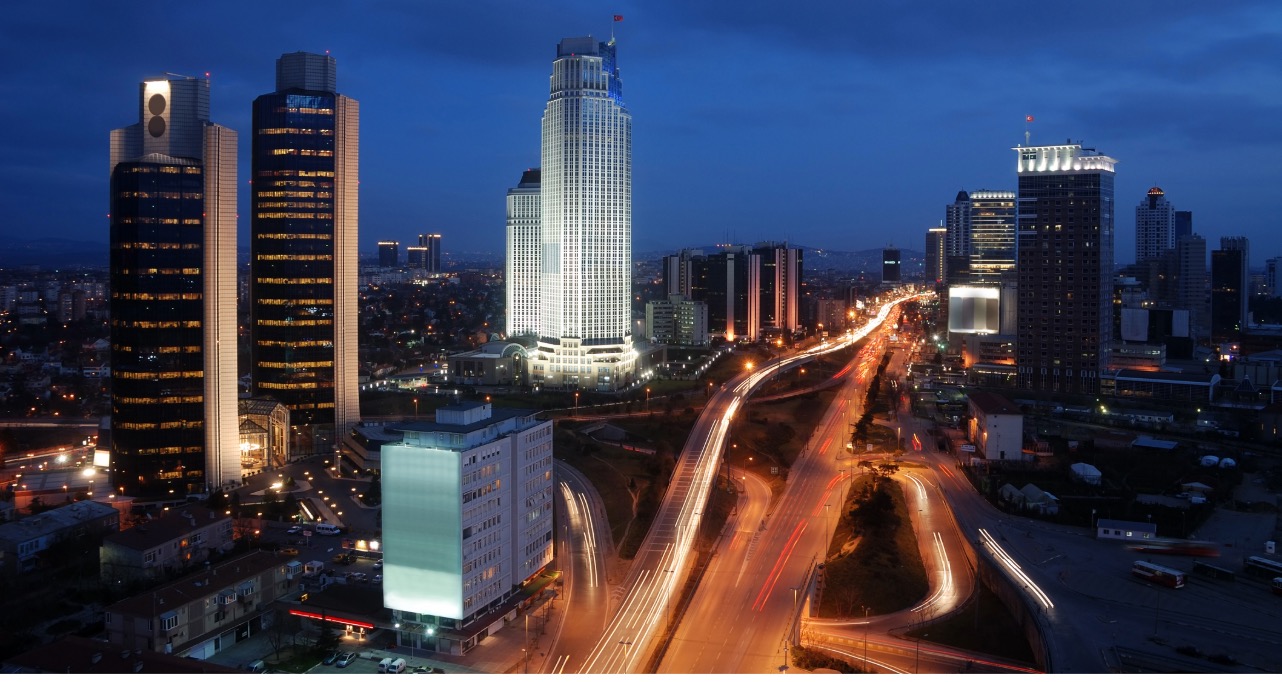 Business district of Istanbul