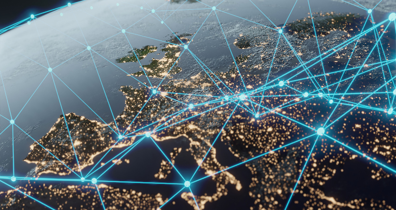 Night lights view from space