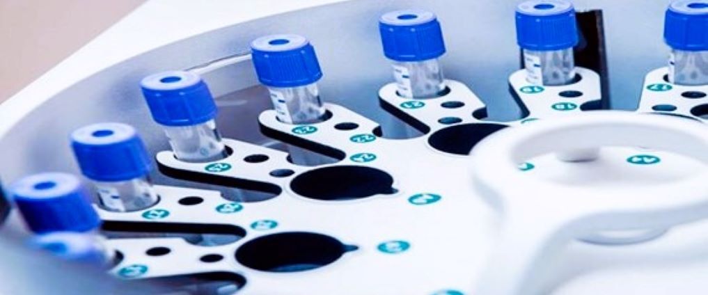 test tubes in centrifuge